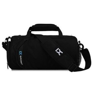 Bolsa de gimnasio con compartimento para zapatos - Negro Grande