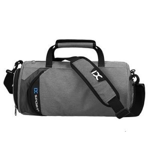 Bolsa de gimnasio con compartimento para zapatos - Gris Oscuro Grande