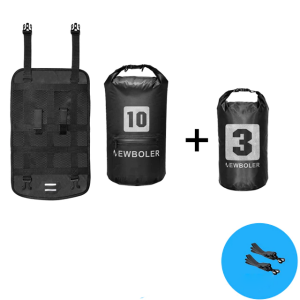 Bolsas Impermeables para Tubo de Manillar de Bicicleta - Estilo 2 Negro 13L