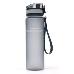 Botella de Agua Deportiva - 1000ml, Gris