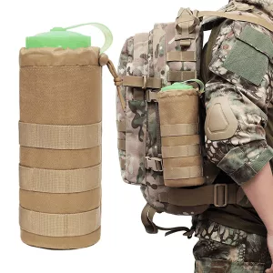 bolsa para botella de agua, funda molle para botella de agua, bolsa para llevar botella de agua, sujetar botella de agua a la mochila