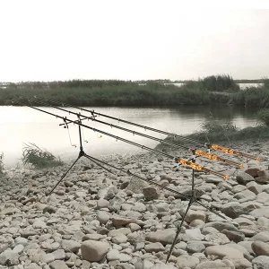 soporte para cañas, soporte para cañas de carpa, soporte para cañas de pesca, soporte para cañas de pesca de carpa, alarmas de picada, alarma de picada para pesca