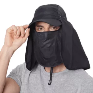 Gorra con Visera y Cubierta para Cuello para Protección Solar Facial