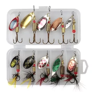 señuelo de pesca, cebo para peces, cebo giratorio, set de señuelos de pesca, señuelos de pesca de metal, cebo tipo cuchara