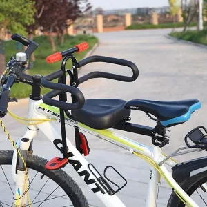 Asiento de Bicicleta Montado al Frente para Niños - Negro