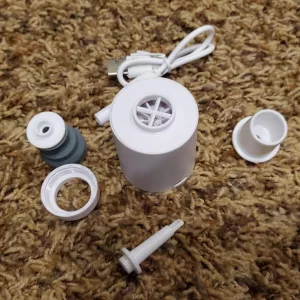 Bomba de aire eléctrica portátil recibida del cliente T****e.