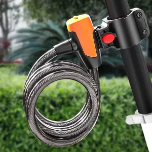 candado para bicicleta, candado de cable para bicicleta, antirrobo para bicicleta, cable para bicicleta, candado seguro para bicicleta, candado para bicicleta con llave