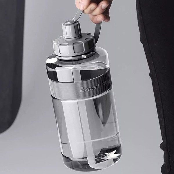 Botella Deportiva de Gran Capacidad con Pajilla