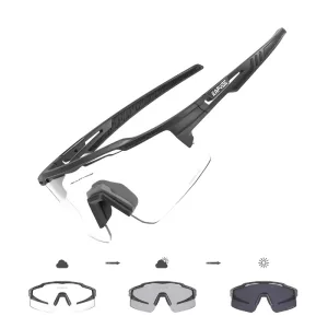 Gafas de Ciclismo Fotocromáticas - Bicicleta de Montaña - Negro