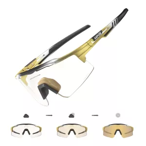Gafas de Ciclismo Fotocromáticas - Bicicleta de Montaña - Oro