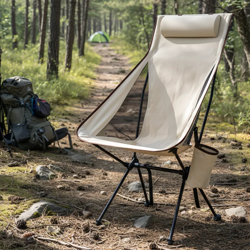 camping chair, folding camping chair, portable chair, camping chair with headrest