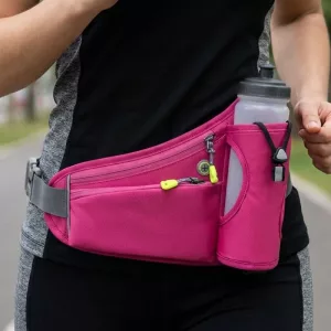 running waist bag, running water bottle holder, running belt, waist pack